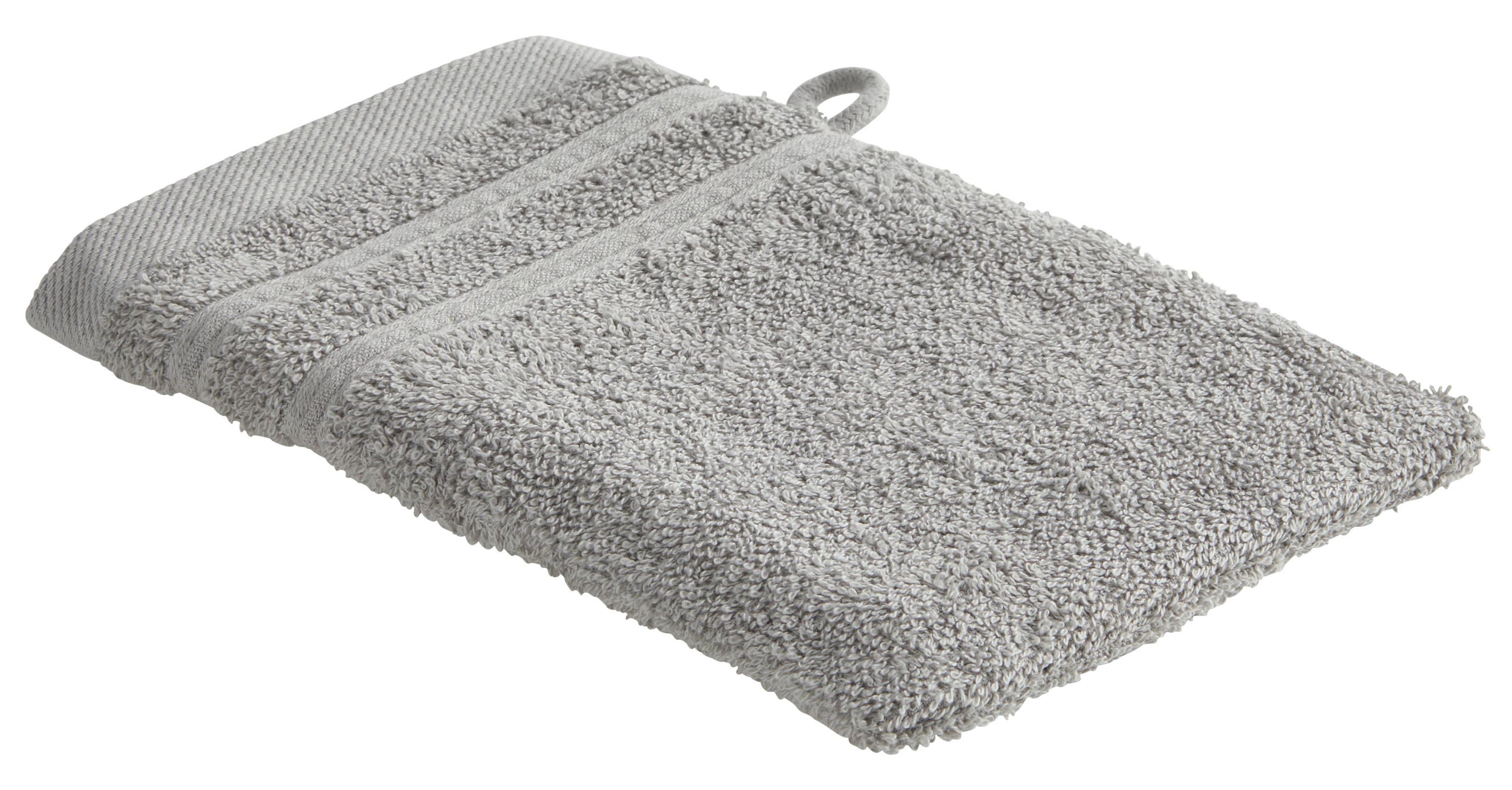 Ručník Na Ruce Melanie, 16/21cm, Sv.šedá - světle šedá, textil (16/21cm) - Modern Living