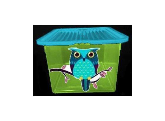 Tárolódoboz Bagoly Minta - multicolor, konvencionális, műanyag (45.5/34/24cm) - PLAST 1 Tárolódoboz Bagoly Minta - multicolor, konvencionális, műanyag (45.5/34/24cm) - PLAST 1