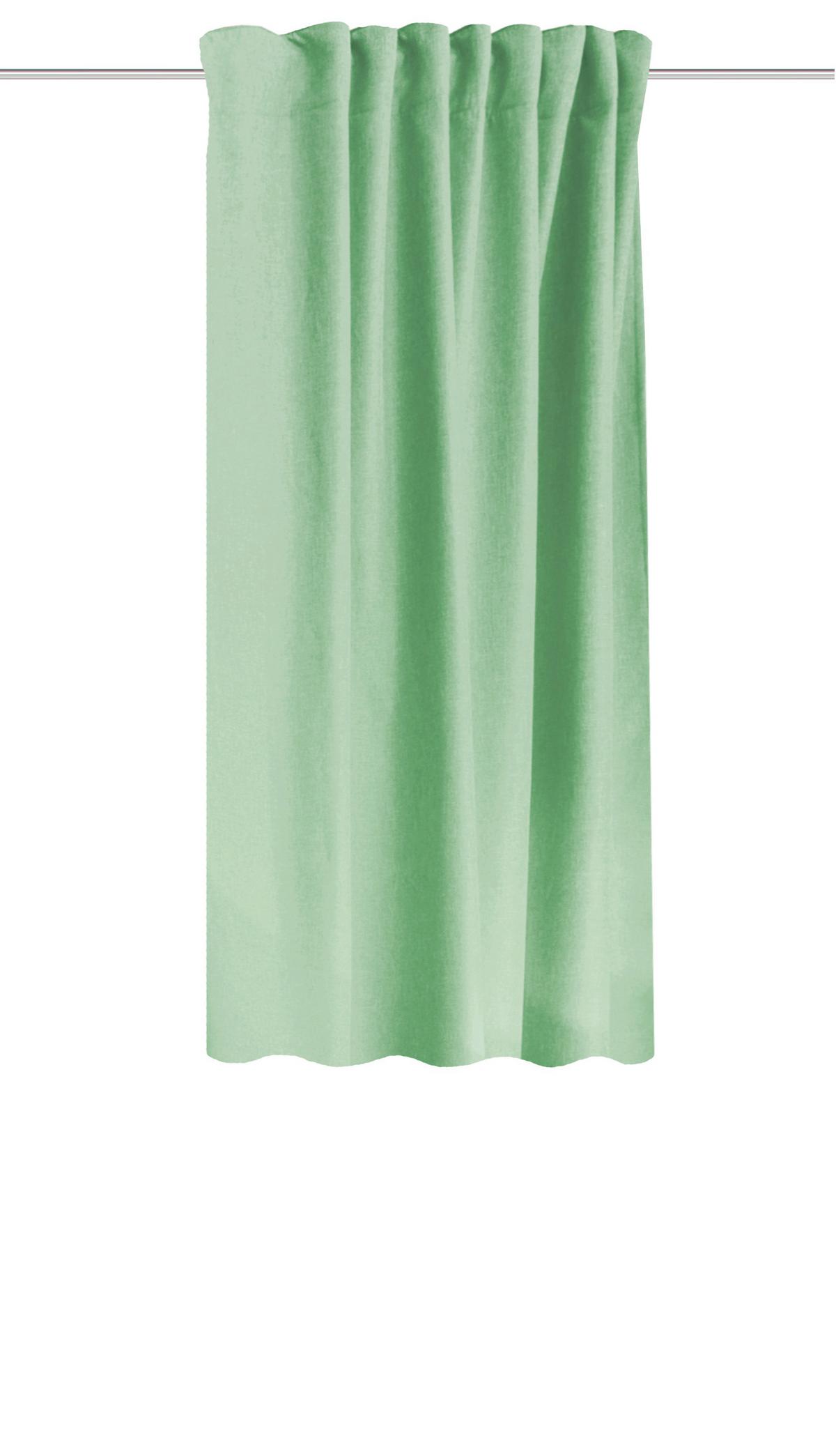 Wärmeschutzvorhang Eskimo Mintgrün B: 135 cm - Mintgrün, Basics, Textil (135/175cm) - Schmidt W. Gmbh