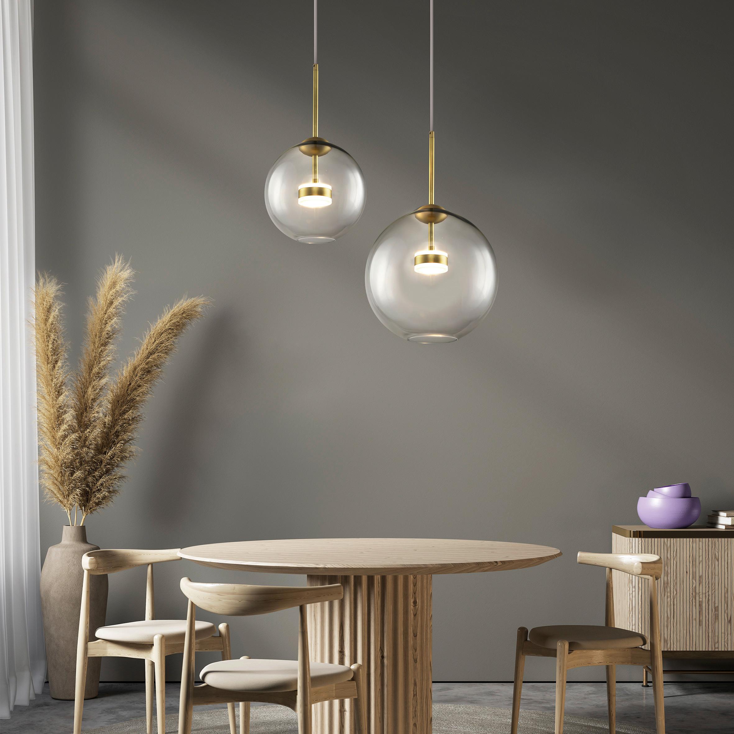 Pendelleuchte Cometa - Goldfarben, Trend, Glas/Metall (35/55/35cm) - MAYTONI