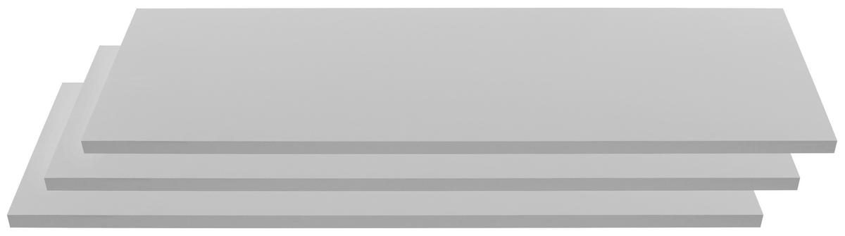 SADA VKLÁDACÍCH POLIC WNND92 - šedá, Moderní, kov/dřevo (108/42/2,2cm) - Based