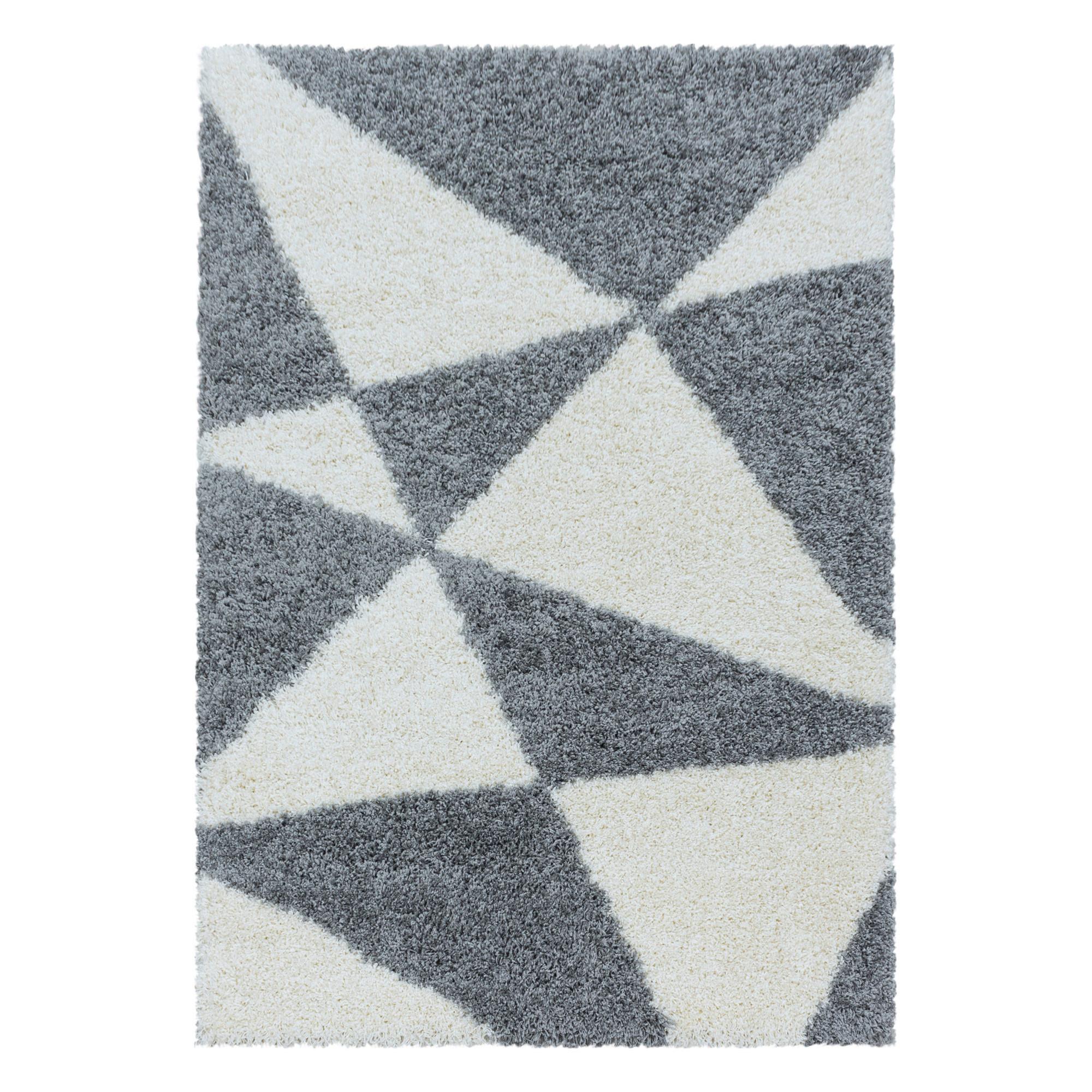 Hochflor Teppich Grau Naturfaser Tango 240x340 cm - Grau, Design, Textil (240/340cm)