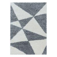 Hochflor Teppich Grau Naturfaser Tango 240x340 cm - Grau, Design, Textil (240/340cm)
