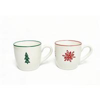 Tasse Tanja - Bordeaux/Grün, Basics, Keramik (350ml) - Luca Bessoni