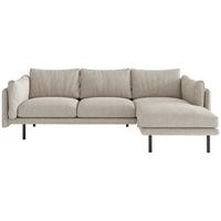 Ecksofa Salama - Champagner/Beige, Design, Textil (268/160/100cm) - Livetastic