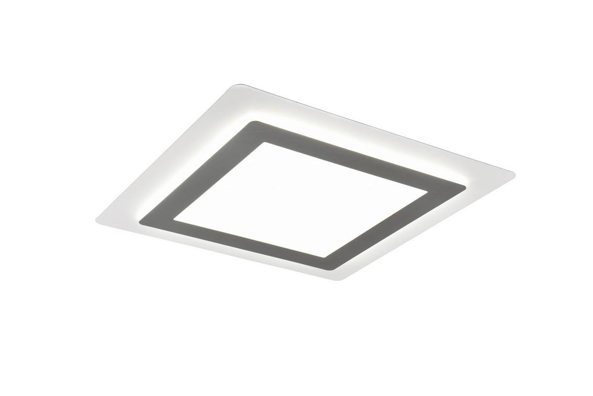 LED-Deckenleuchte 641510207  Morgan - Weiß/Nickelfarben, Design, Metall (45/45/4,2cm) - Trio Leuchten