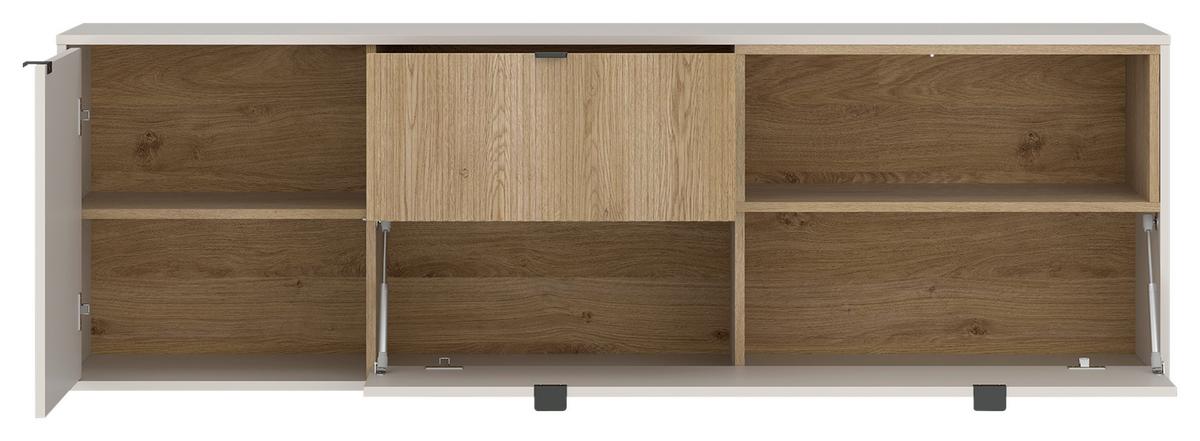 TV-Element Samm Eichefarben/Beige B: 183,6 cm - Eichefarben/Beige, Trend, Holzwerkstoff (183,6/59/40cm)