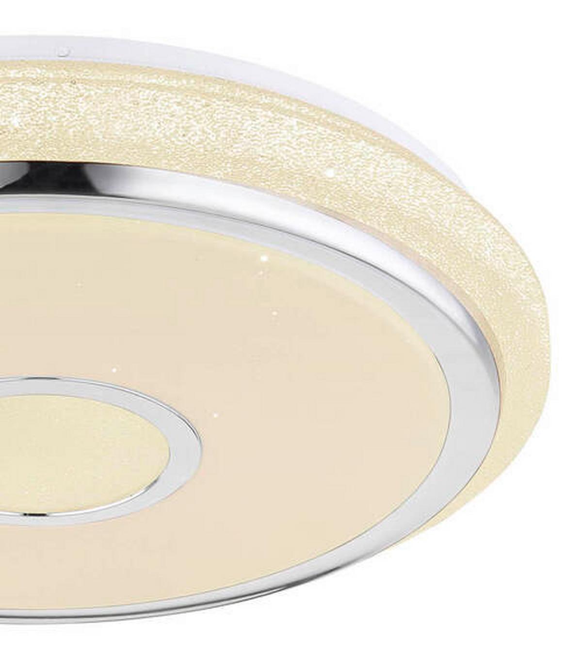 Led Mennyezeti Lámpa 48389-40 Dani - krómszínű/fehér, Basics, műanyag (50/9.5cm)