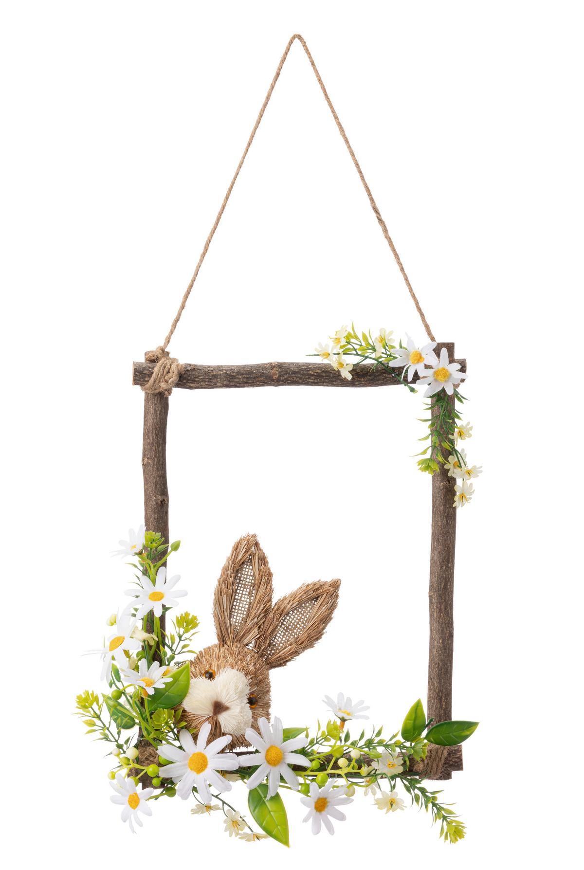 Dekoschild Benno - Naturfarben/Weiß, KONVENTIONELL, Naturmaterialien/Holz (22/30cm) - Luca Bessoni