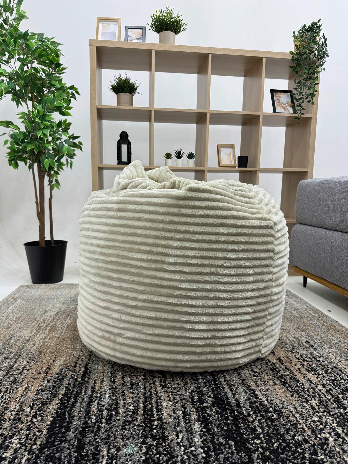 Sedací vak BUZZI, 280L, béžový menčester TILIA - béžová, Basics, textil (120/85/85cm) - Ondega