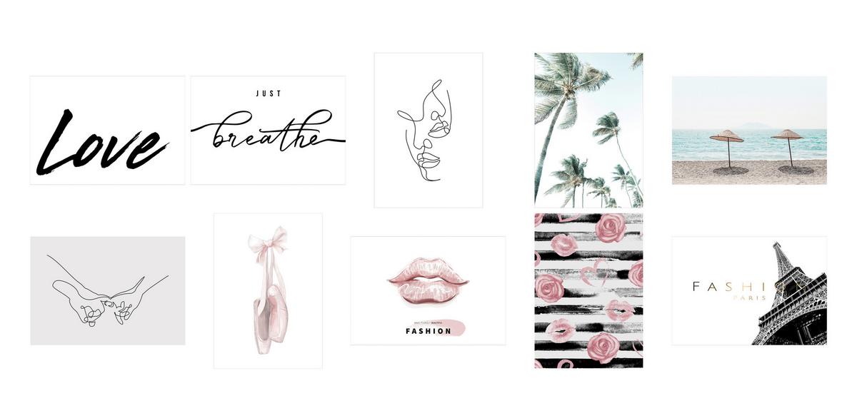 PLAKÁT VINCENT - vícebarevná, papír (21/30cm) - Modern Living