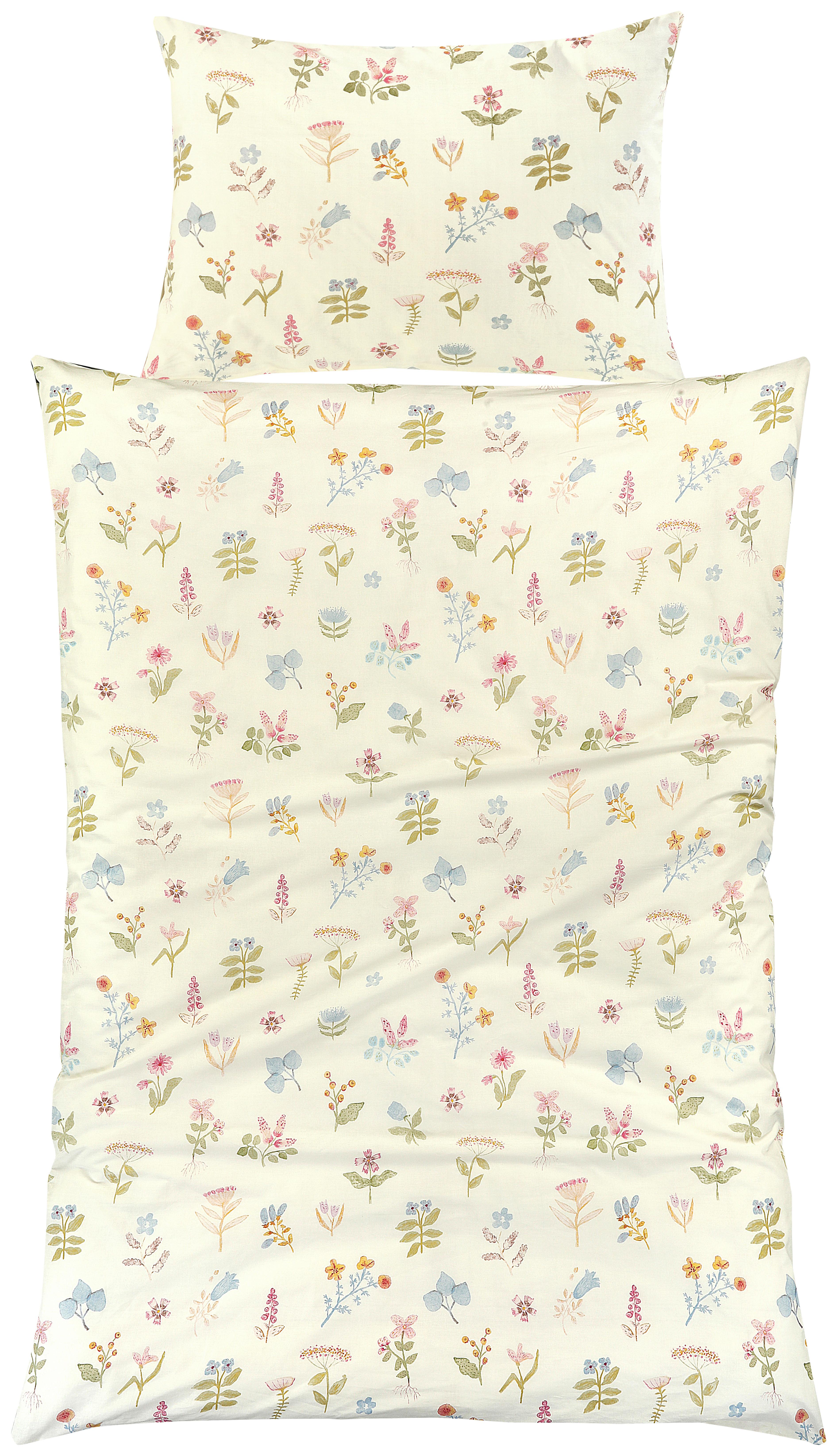 Bettwäsche Lauren - Pink/Pastellblau, MODERN, Textil - Luca Bessoni