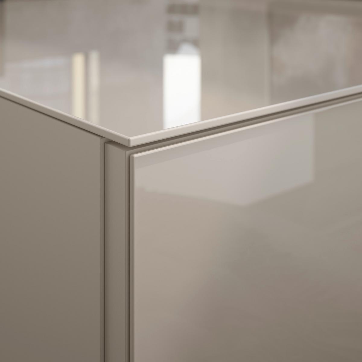 KONFERENČNÍ STOLEK SIENA - kašmírová/barvy chromu, Moderní, kov/kompozitní dřevo (70/41/70cm) - Premium Living