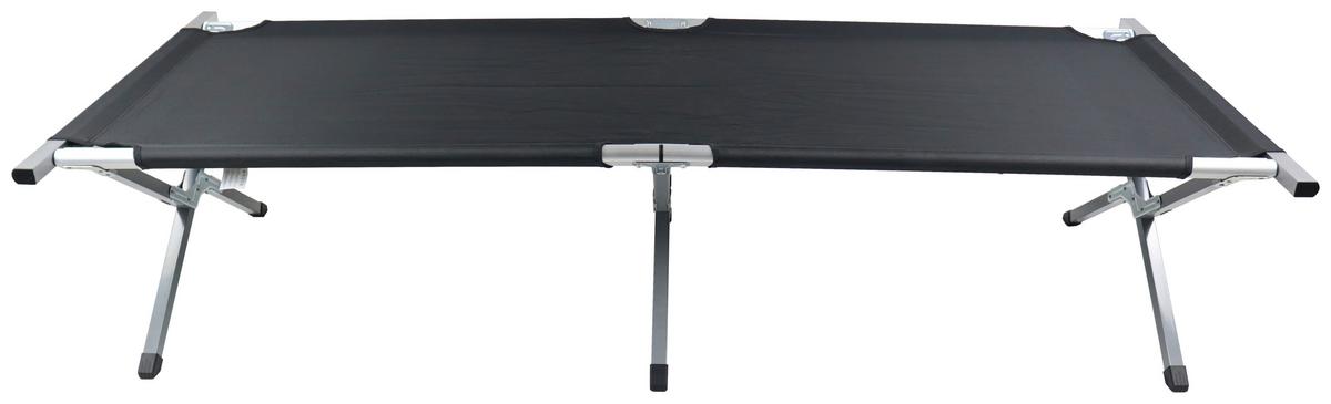 Campingbett Tosali M Schwarz B: 63 cm - Schwarz, MODERN, Textil/Metall (63/190cm) - Ambia Garden