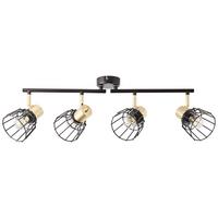 Strahler 86931/78 Posca - Messingfarben/Schwarz, Basics, Metall (18/60/28cm) - Brilliant