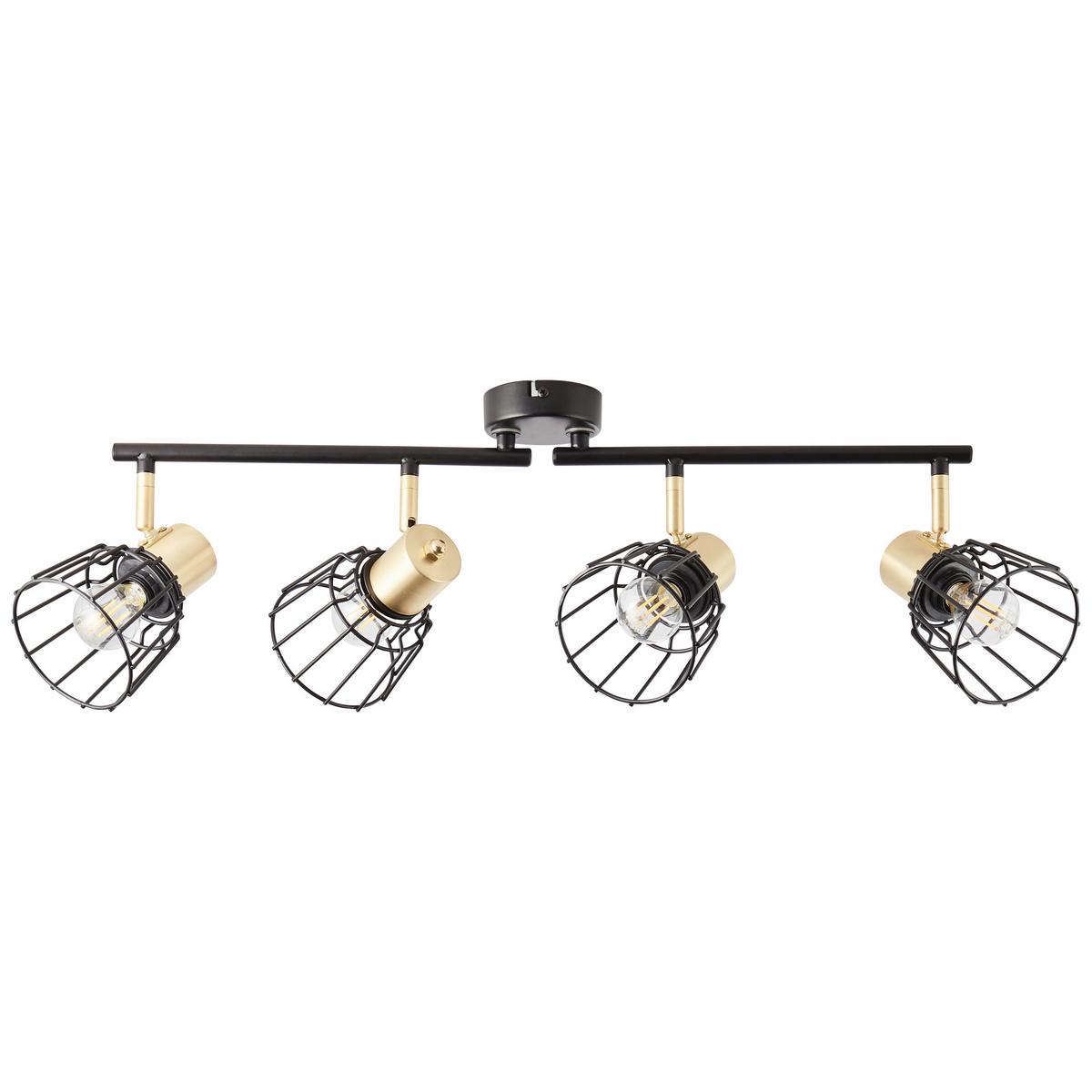 Strahler 86931/78 Posca - Messingfarben/Schwarz, Basics, Metall (18/60/28cm) - Brilliant