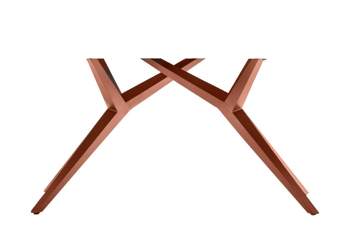 ESSTISCH Braun/Naturfarben L: 220cm - Braun/Naturfarben, MODERN, Holz/Metall (220/100/78cm) - MID.YOU