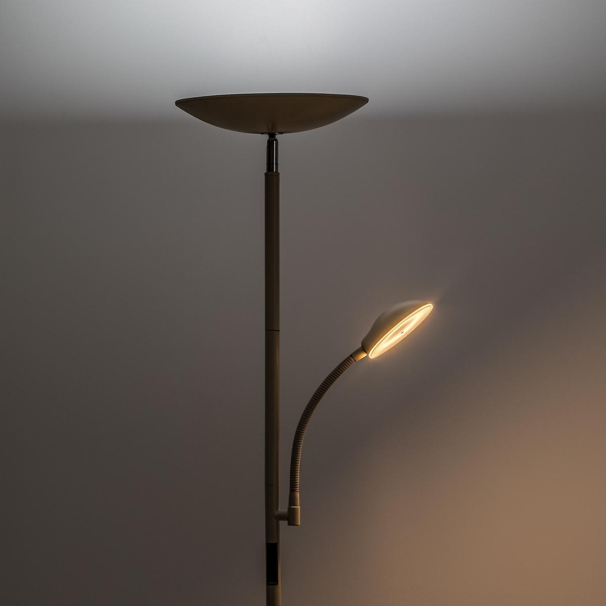 Led Állólámpa Halina Bézs - bézsbarna, Basics, fém - Rabalux