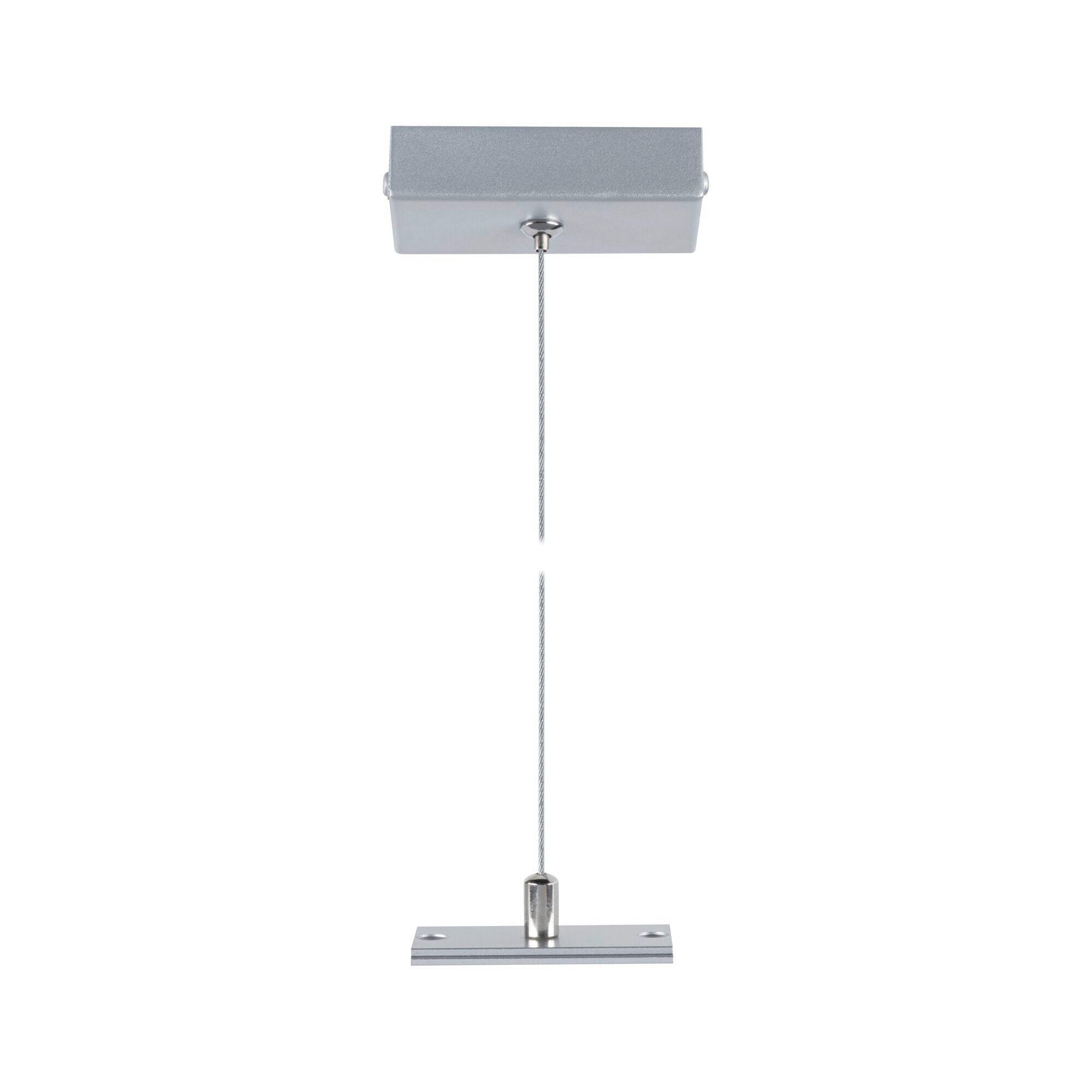 SCHIENENSYSTEM-ABHÄNGUNG Linion Chromfarben B: 8 cm - Chromfarben, Basics, Metall (4/8/150cm) - Paulmann