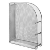 Stojan na noviny MESH - strieborná, kov (35/27,8/8cm) - Homezone