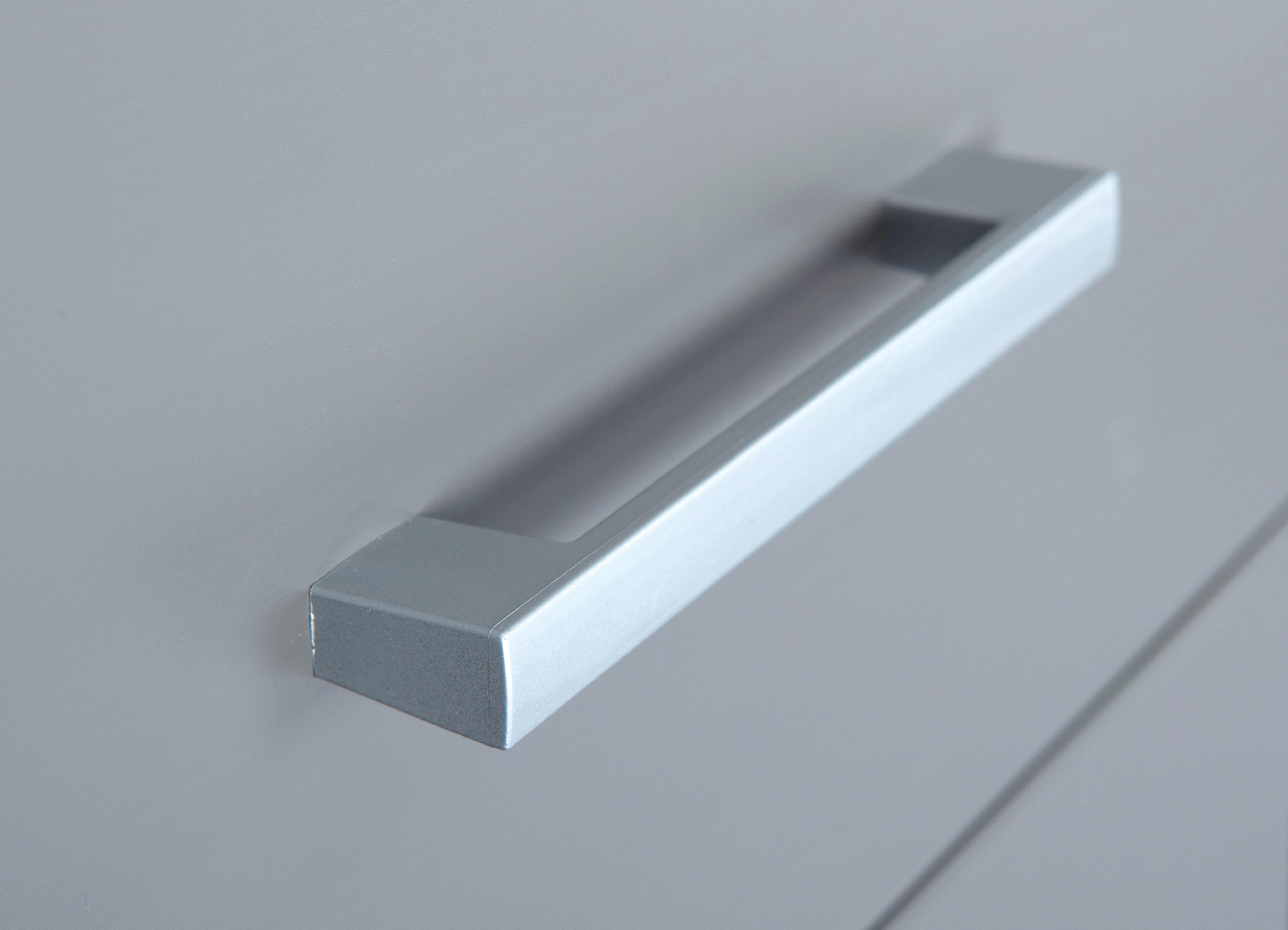 Drehtürenschrank in Grau