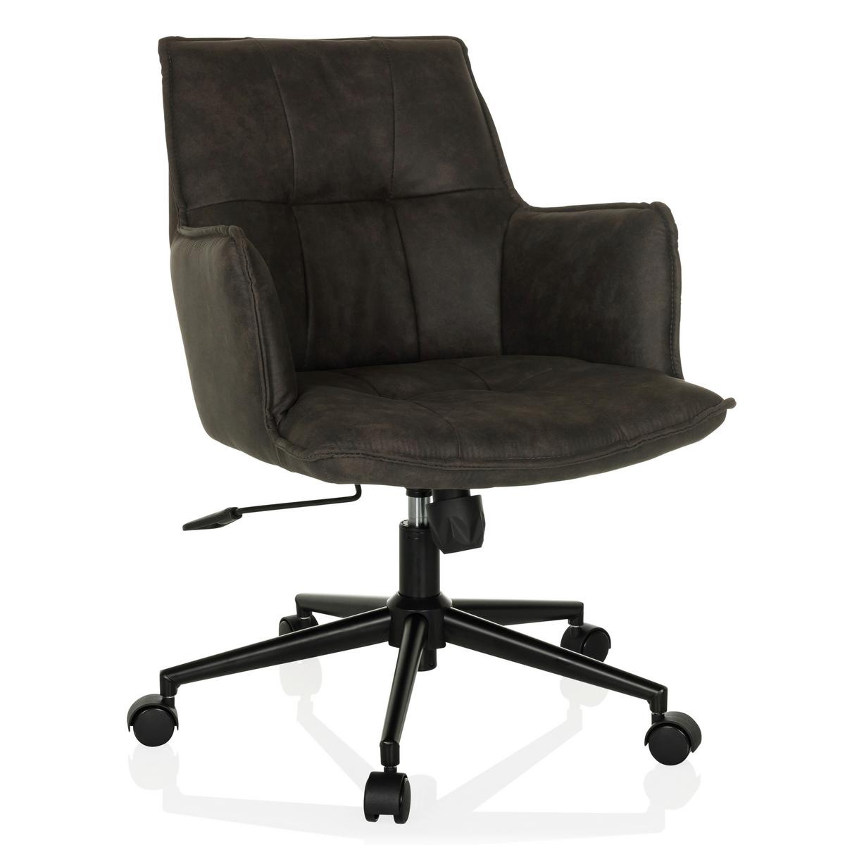Drehstuhl Solao Life Dunkelgrau B: 54 cm - Dunkelgrau/Schwarz, MODERN, Kunststoff/Textil (54/85/70cm) - MID.YOU