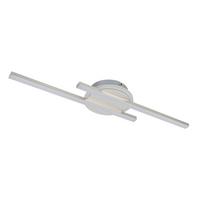 Led-deckenleuchte Cennet - Chromfarben/Alufarben, Basics, Kunststoff/Metall (15/58/5cm) - Luca Bessoni
