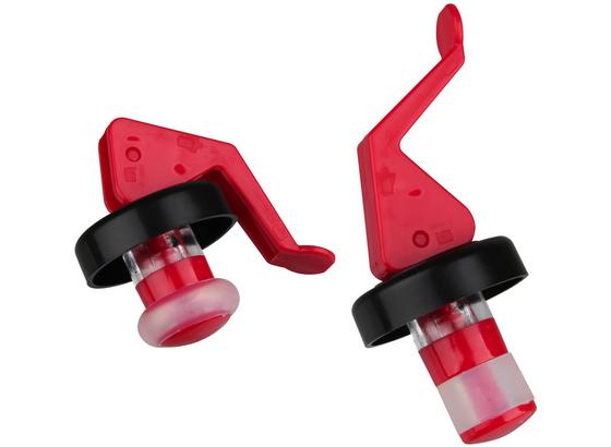 Flaschenverschluss 2 Stk./Pkg. - Rot/Schwarz, KONVENTIONELL, Kunststoff (3/8cm) - Fackelmann Flaschenverschluss 2 Stk./Pkg. - Rot/Schwarz, KONVENTIONELL, Kunststoff (3/8cm) - Fackelmann