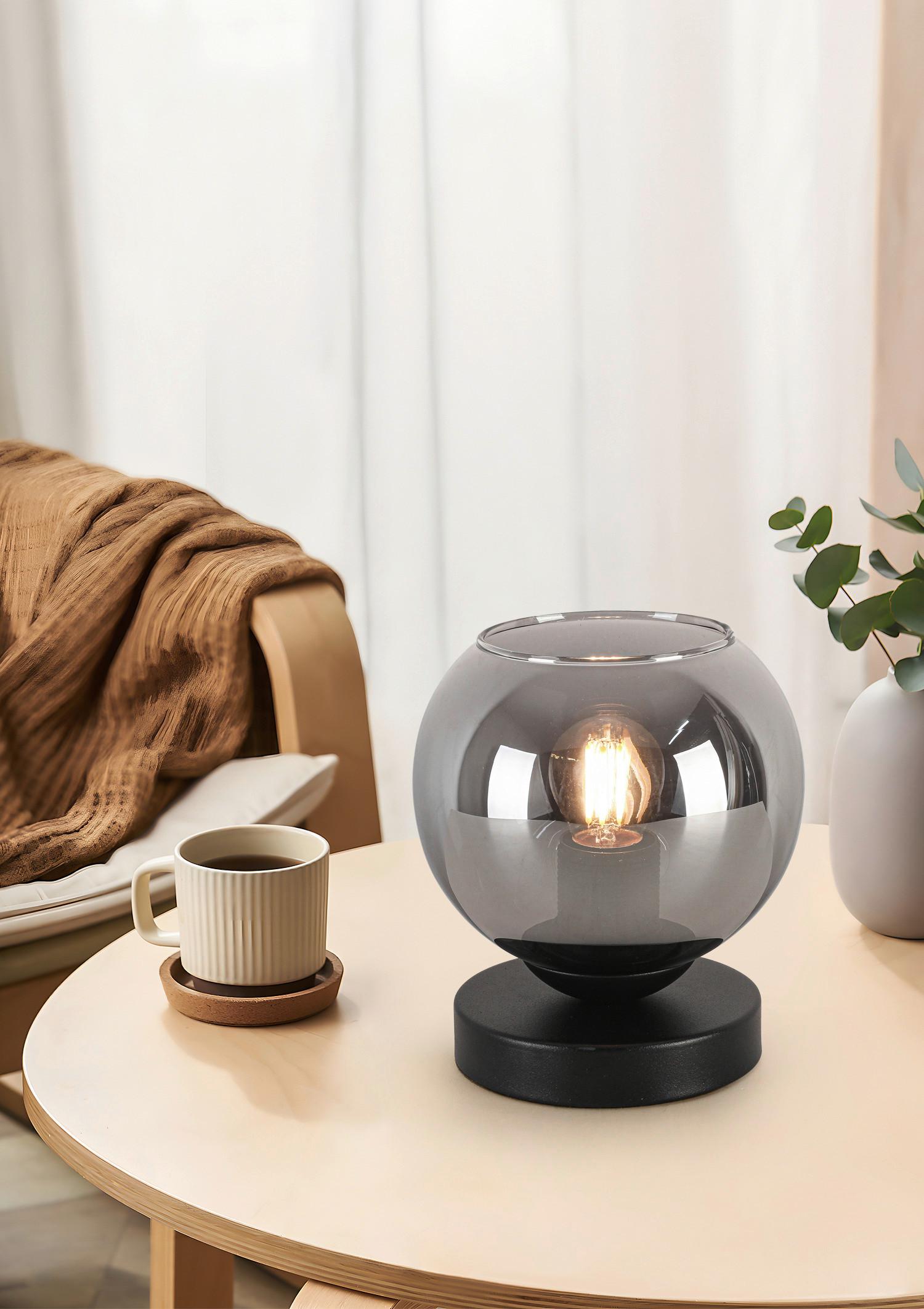 STOLNÍ LAMPA LUFFOO - černá/barvy chromu, Moderní, kov/plast (15/17,5cm) - Modern Living