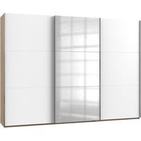 Schwebetürenschrank B: 300 Cm Level, Weiß/eiche Dekor - Eichefarben/Weiß, MODERN, Holzwerkstoff (300/216/65cm) - MID.YOU