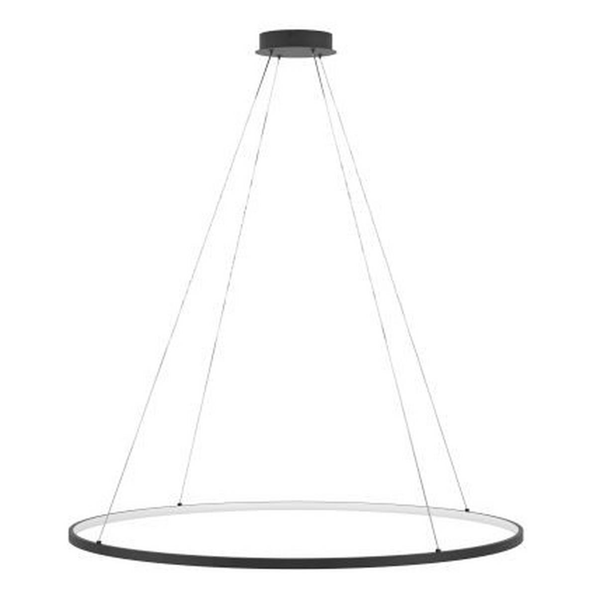ZÁVESNÉ LED SVIETIDLO PARRUTA - čierna/biela, Design, kov/plast (99/150cm)