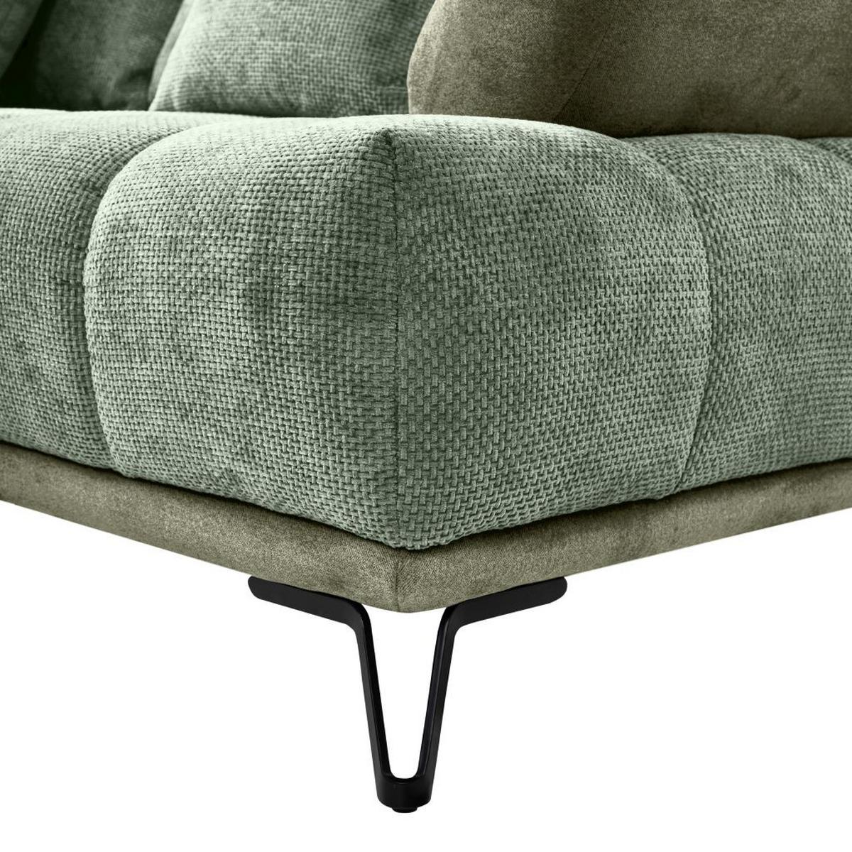 LARGO, levá, zelená, potřeba šířky dveří 90 cm - černá/zelená, Moderní, kov/textil (184/262cm)