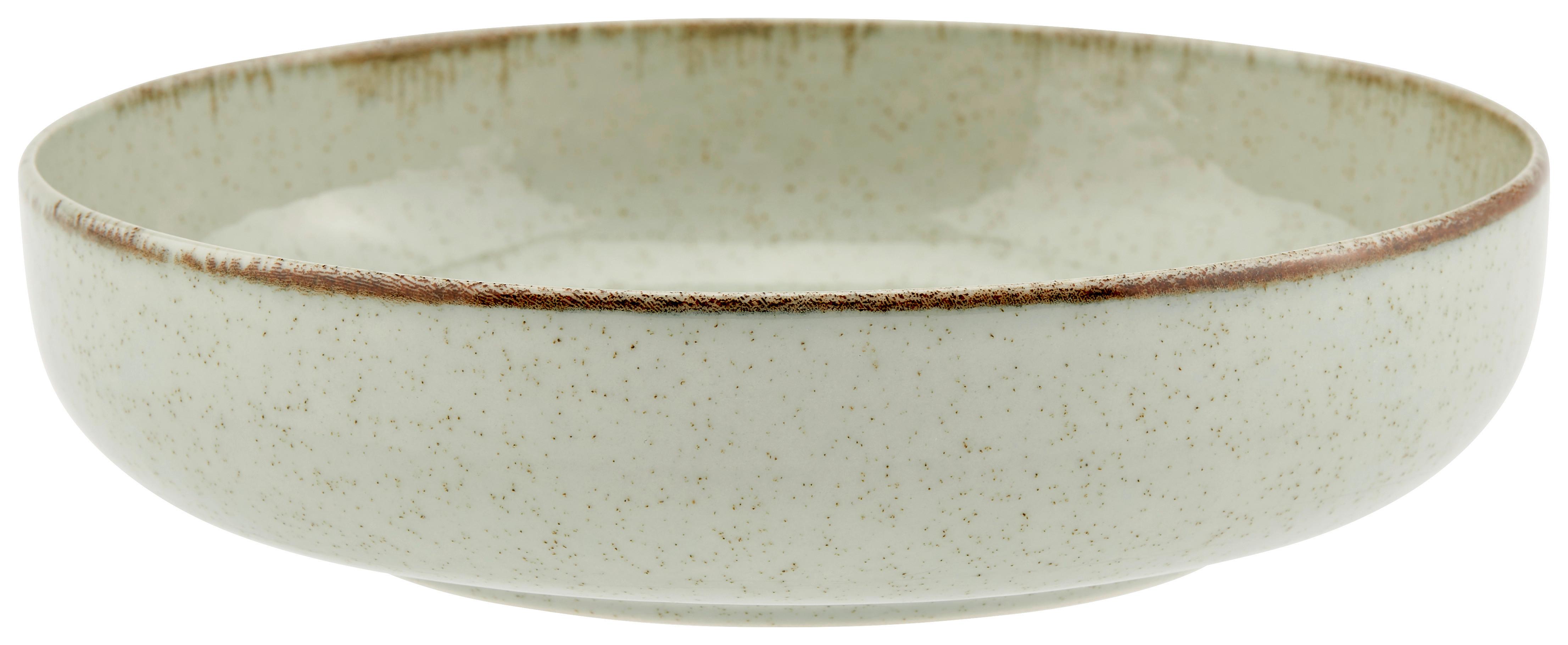 Suppenteller Porzellan Grün Sonora DxH: ca. 20x4,7 cm - Grün, MODERN, Keramik (20/4,7cm) - James Wood