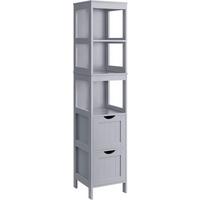 Midischrank Bathroom Cabinet - Grau, MODERN, Holzwerkstoff (30/141,5/30cm) - MID.YOU