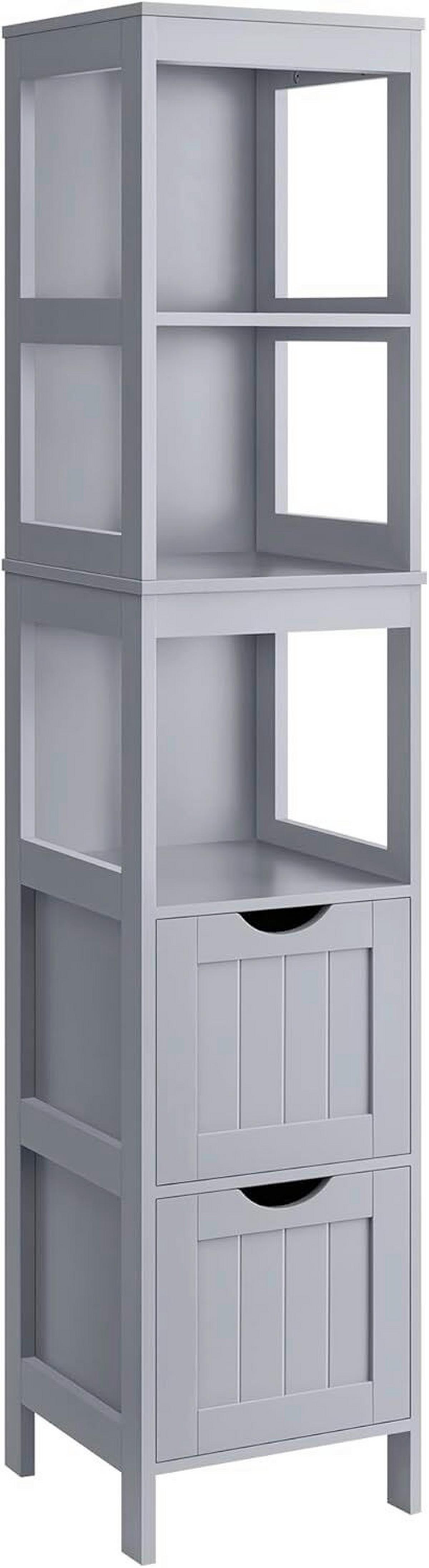 Midischrank Bathroom Cabinet - Grau, MODERN, Holzwerkstoff (30/141,5/30cm) - MID.YOU