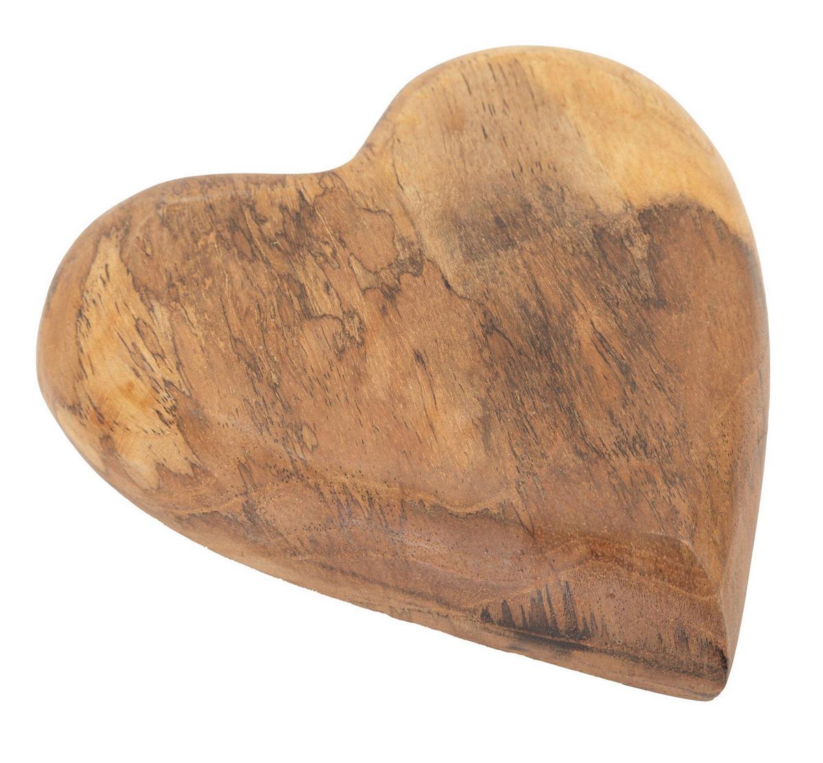 Skulptur Haki Teak, Braun B: 14 cm - Braun, Basics, Holz (14/4.5/16cm)