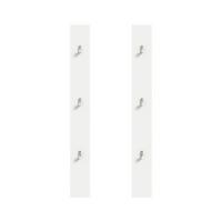 Garderobenpaneel Projekt X Weiß T: 13 cm - Weiß Hochglanz/Weiß, Design, Holzwerkstoff (13cm) - Livetastic