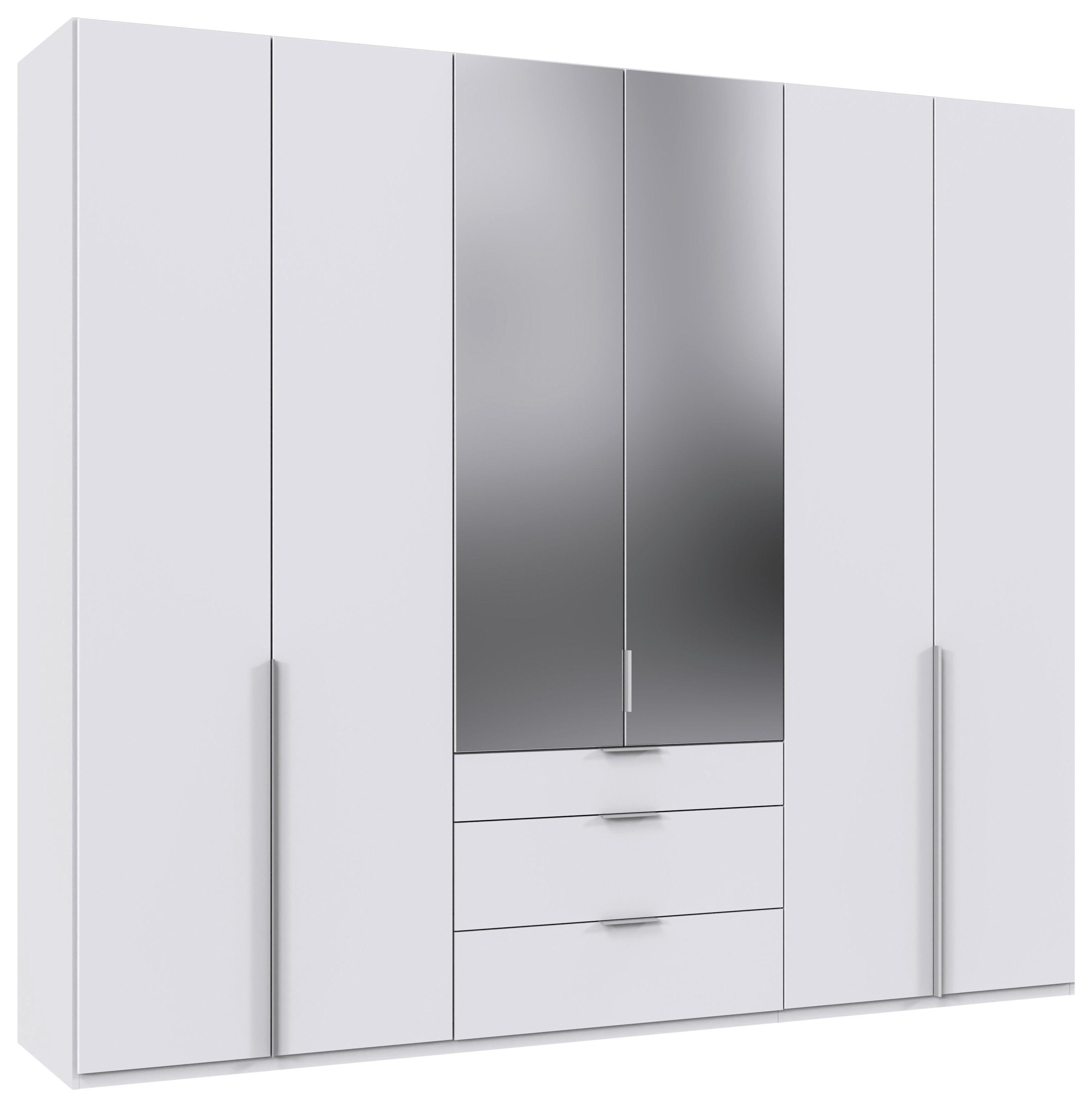 Drehtürenschrank New York Weiß B: 270 cm - Weiß, MODERN, Holzwerkstoff (270/236/58cm) - MID.YOU