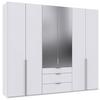 Drehtürenschrank New York Weiß B: 270 cm - Weiß, MODERN, Holzwerkstoff (270/236/58cm) - MID.YOU