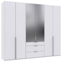 Drehtürenschrank New York Weiß B: 270 cm - Weiß, MODERN, Holzwerkstoff (270/236/58cm) - MID.YOU