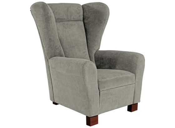 Kreslo Ušiak Chandler - svetlosivá, Moderný, kov/drevo (95/109/97cm) - Ombra Kreslo Ušiak Chandler - svetlosivá, Moderný, kov/drevo (95/109/97cm) - Ombra