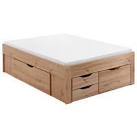 Stauraumbett Noah - Eiche Artisan, KONVENTIONELL, Holzwerkstoff (140/200cm)