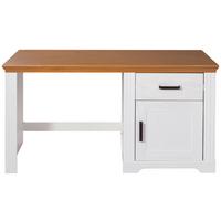 Schreibtisch Maluno 20909050 - Eichefarben/Weiß, MODERN, Holz (143/76/65cm) - MID.YOU