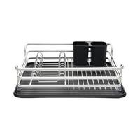 Odkapávač na nádobí Oscar - černá/barvy hliníku, kov/plast (43/12,5/38cm) - Mömax