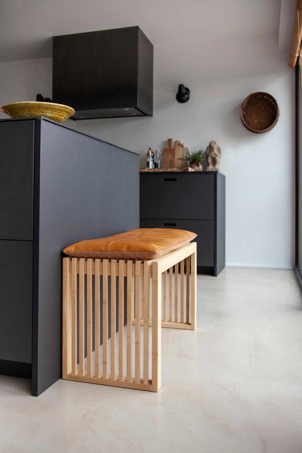 Sitzbank Rib Bank - Naturfarben, Design, Holz (73/43/35cm) - MID.YOU