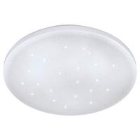 LED-Deckenleuchte Frania-S Ø 22 cm mit Kristalleffekt - Weiß, MODERN, Kunststoff/Metall (22/5,5cm)