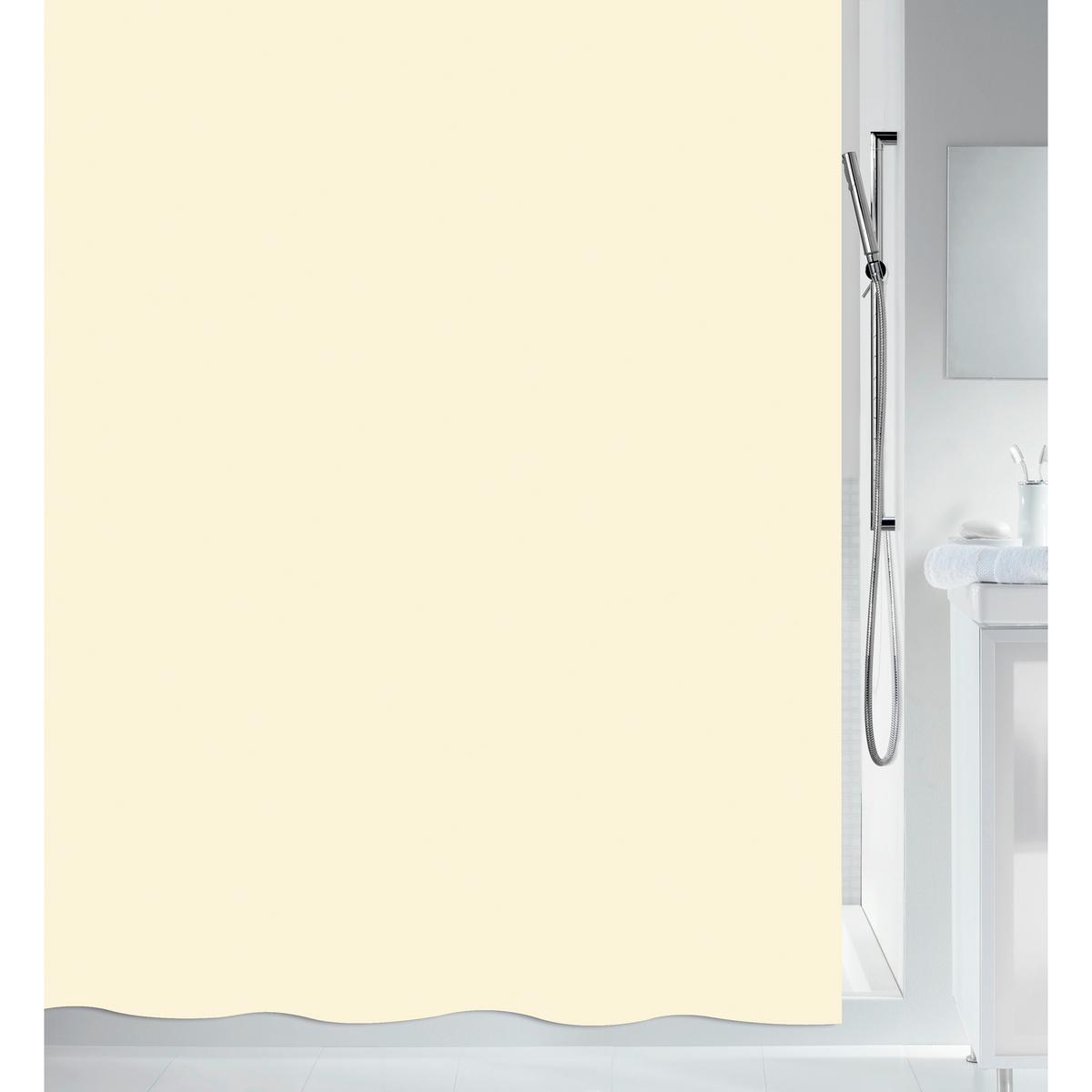 Duschvorhang in Sandfarben Kunststoff - Sandfarben, Basics, Kunststoff (180/200cm) - Spirella
