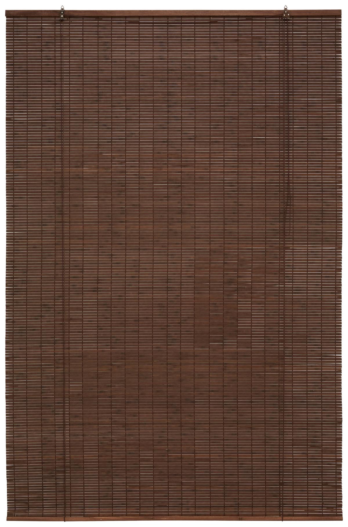 Roleta Woody, 100/180cm, tmavohnedá - tmavohnedá, Lifestyle, drevo (100/180cm) - Modern Living