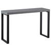 Konsolentisch Grau L: 120 cm - Schwarz/Grau, Design, Holzwerkstoff/Metall (120/40/76cm) - MID.YOU