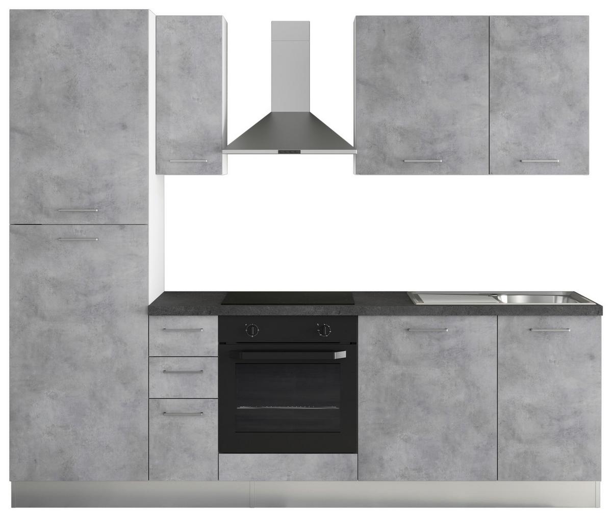Kühlschrank Gardena B: 255 cm Grau - MODERN (255cm) - MID.YOU